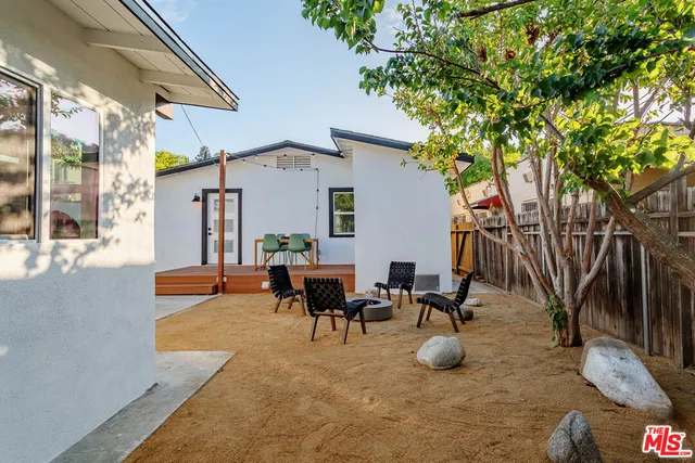 a outdoor space with chairs