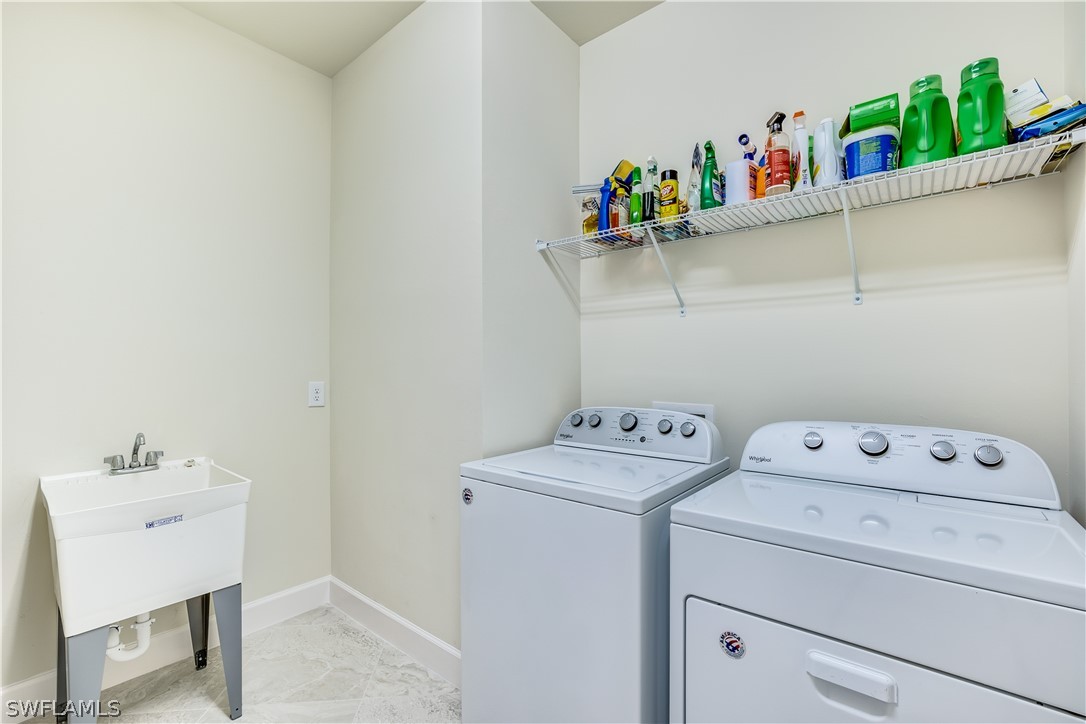 16495 Windsor Way Alva, FL 33920 - Photo 17 of 19 a utility room with dryer and washer