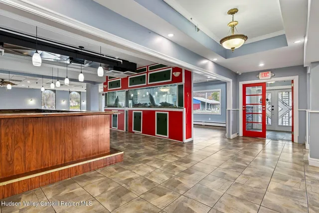 a room with furniture