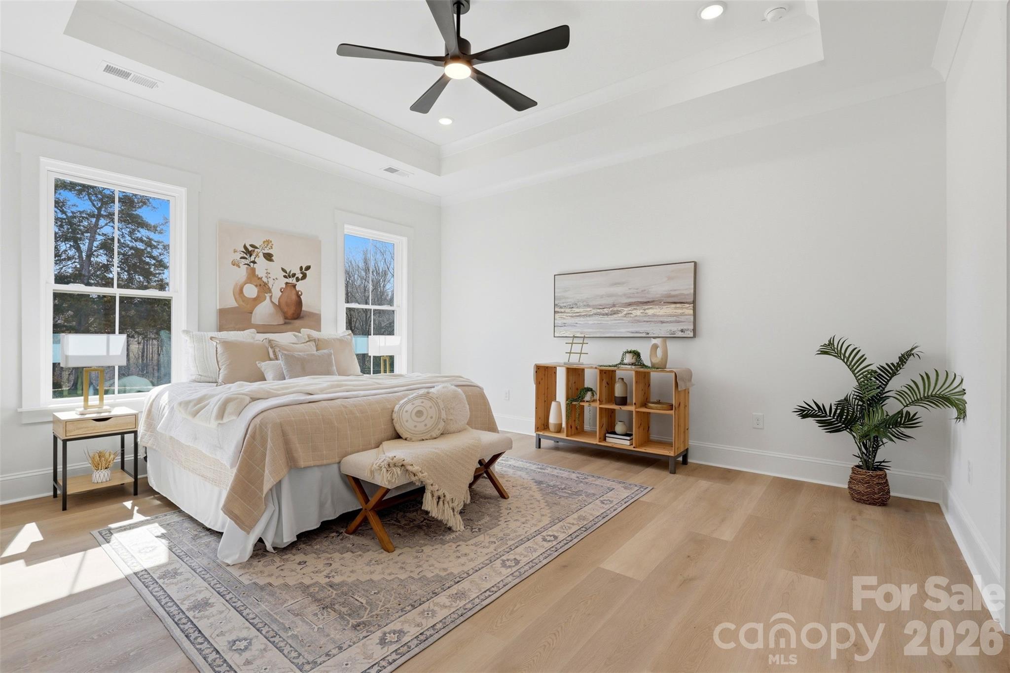 4748 Polk Ford Road Stanfield, NC 28163 - Photo 24 of 47 a bedroom with a bed and a couch