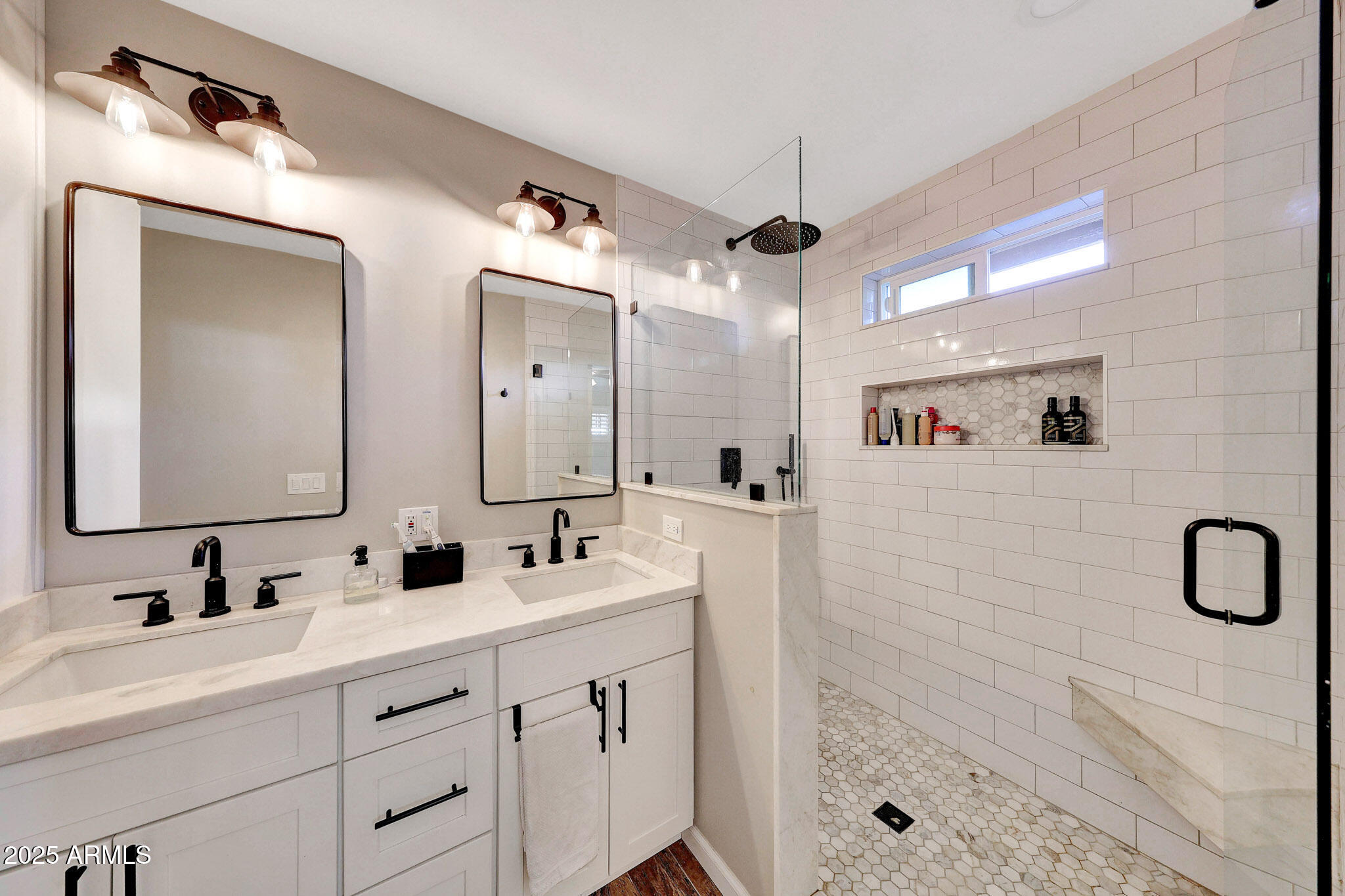 805 West Northview Avenue Phoenix, AZ 85021 - Photo 33 of 51 a bathroom with a double vanity sink mirror and double