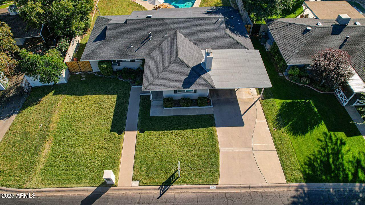 805 West Northview Avenue Phoenix, AZ 85021 - Photo 49 of 51 an aerial view of a house with a garden