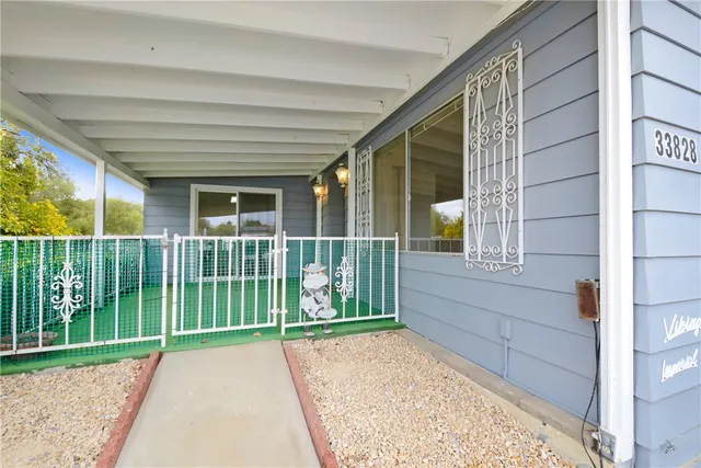 a view of backyard with green space