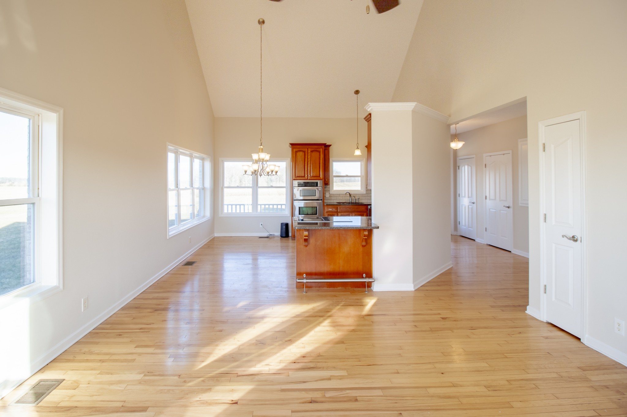 6875 Maple Springs Road Manchester, TN 37355 - Photo 23 of 36 a view interior of a house wooden floor and windows