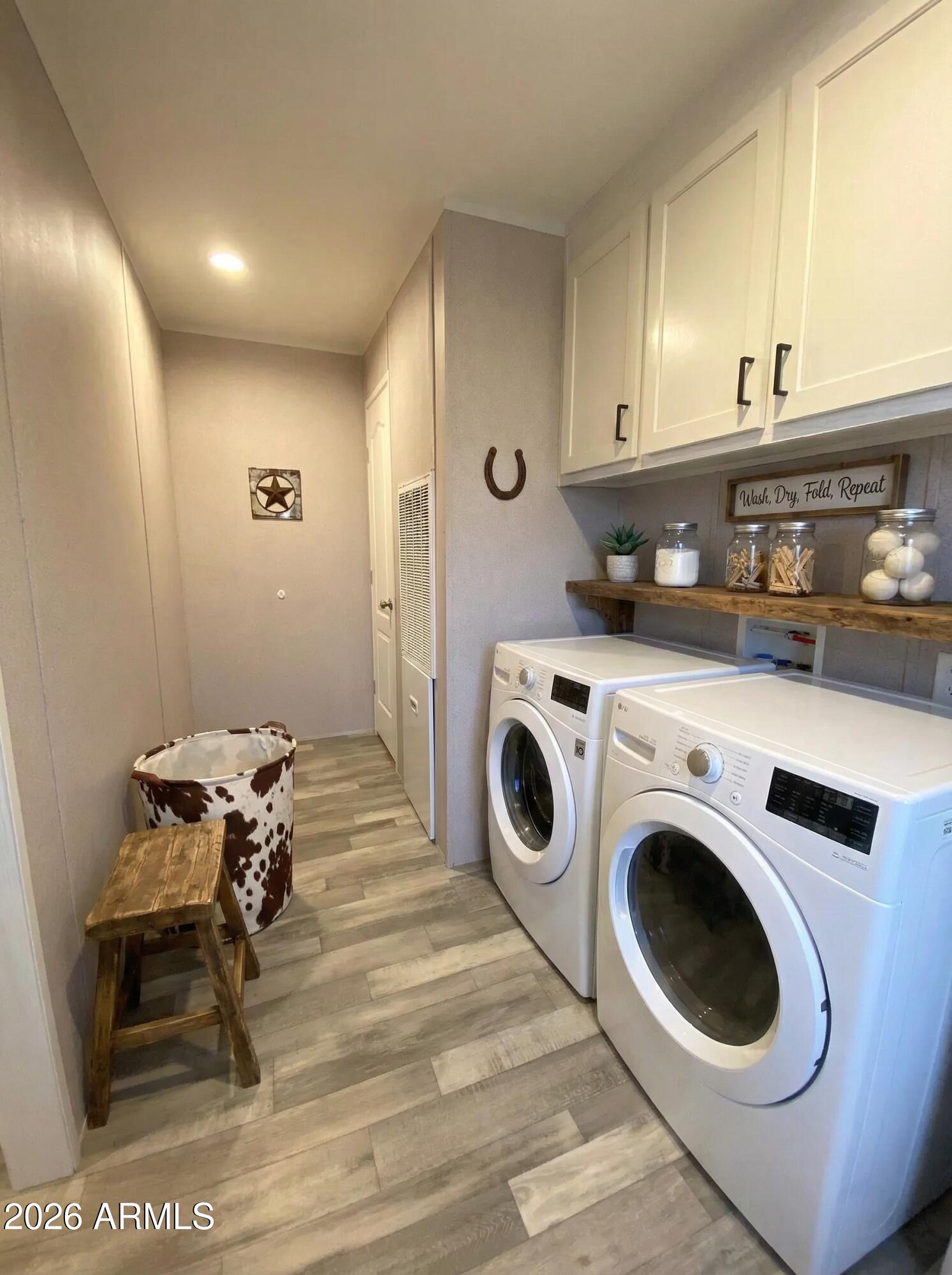 519 South Ortega Road Stanfield, AZ 85172 - Photo 16 of 27 a utility room with sink dryer and washer
