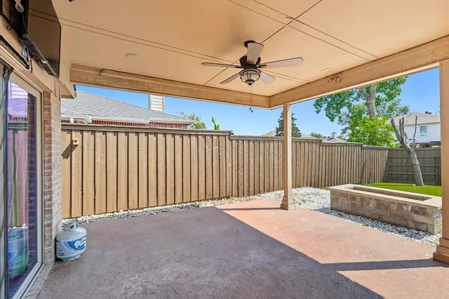 a backyard of a house