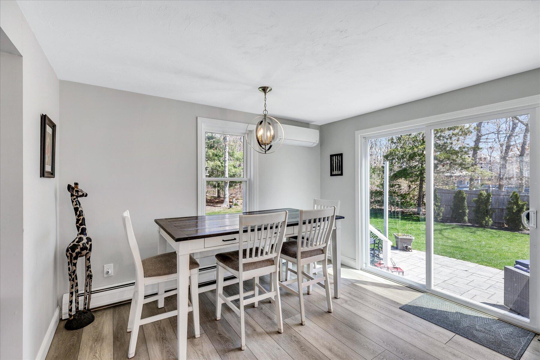 12 Drew Lane Mashpee, MA 02649 - Photo 12 of 49 a view of a dining room with furniture window and wooden floor