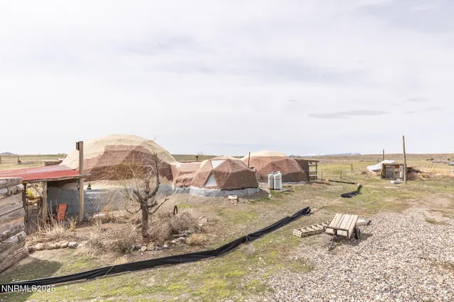 a view of a terrace with a bench