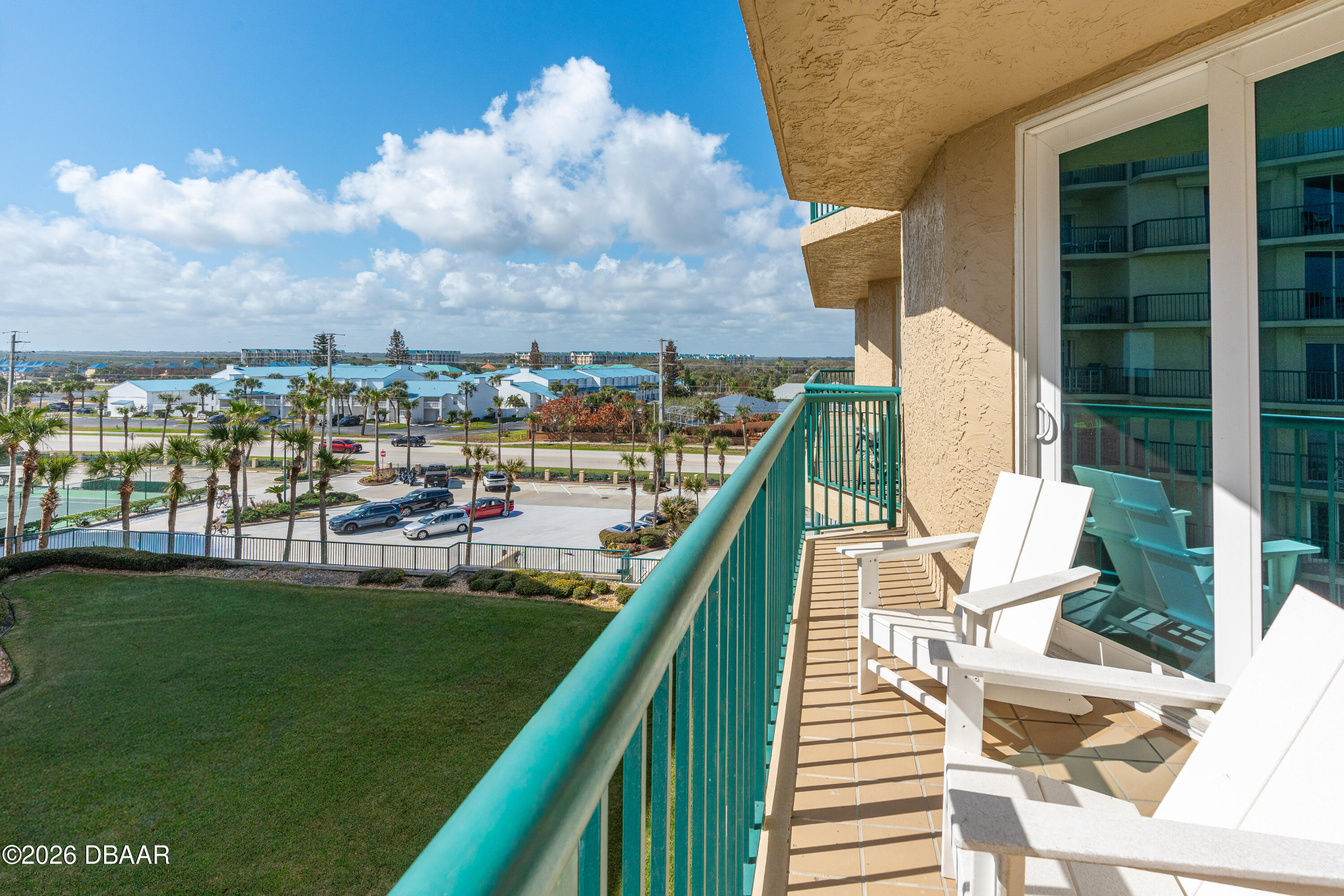 4565 South Atlantic Avenue, Unit 5410 Ponce Inlet, FL 32127 - Photo 32 of 67 a view of a lake from a balcony