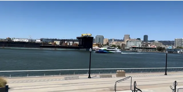 a view of outdoor space and city view