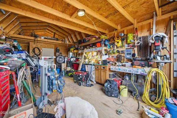a view of storage and utility room