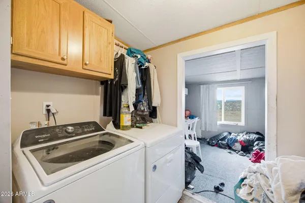 a room with storage and utility