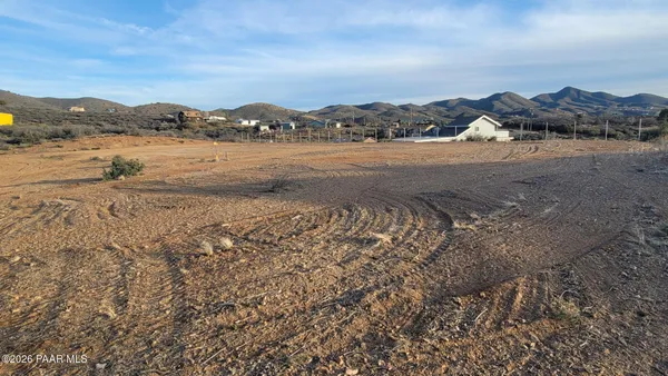 a view of a field of mountains