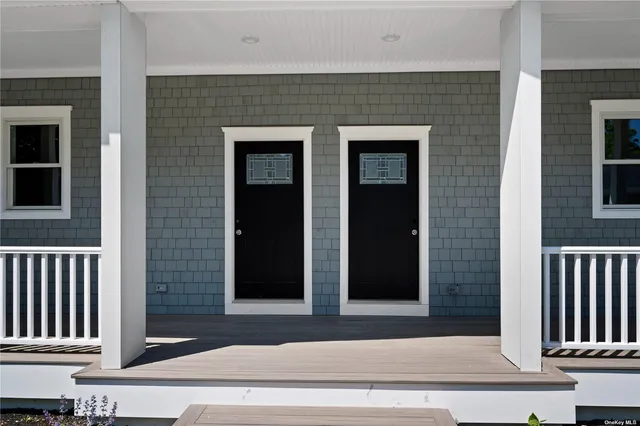 front view of a brick house