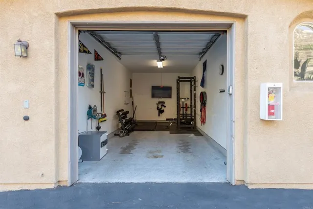 a view of a hallway with closet