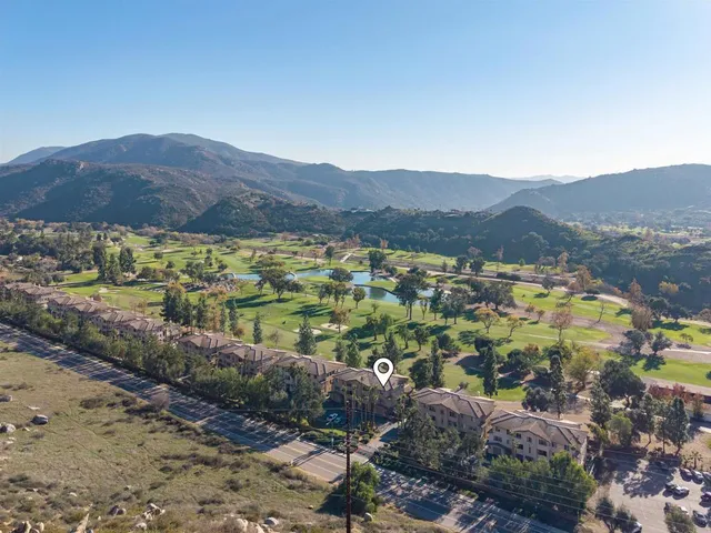 a view of city and mountain