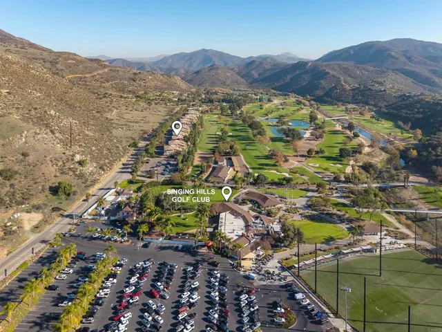 a view of city and mountain