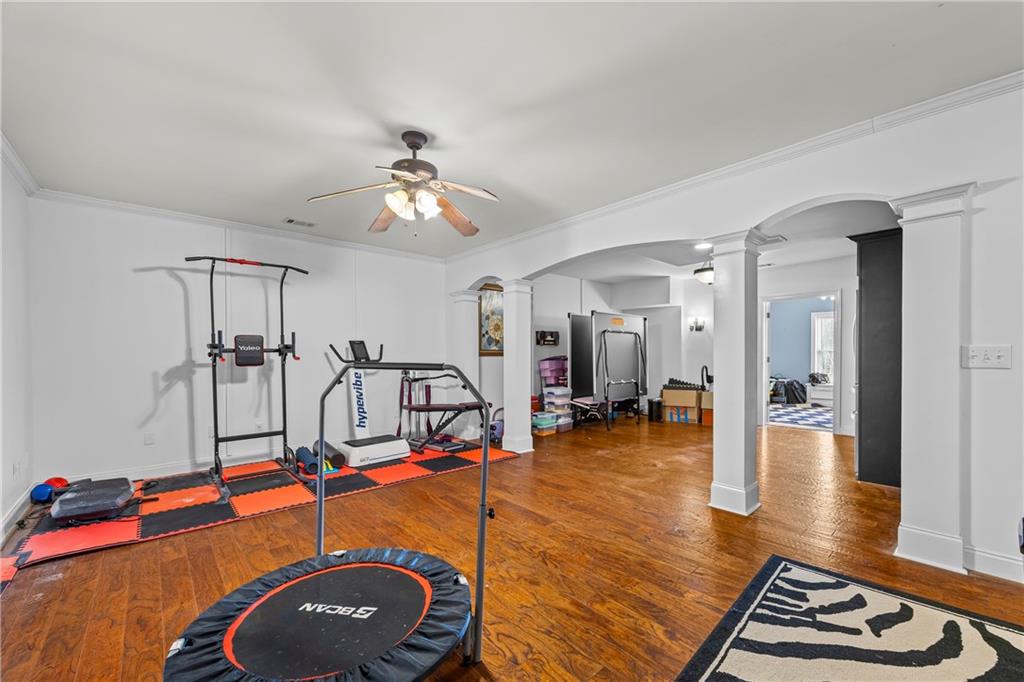 2668 New Hope Road Dacula, GA 30019 - Photo 37 of 65 a view of a room with gym equipment