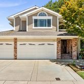 a front view of house with yard