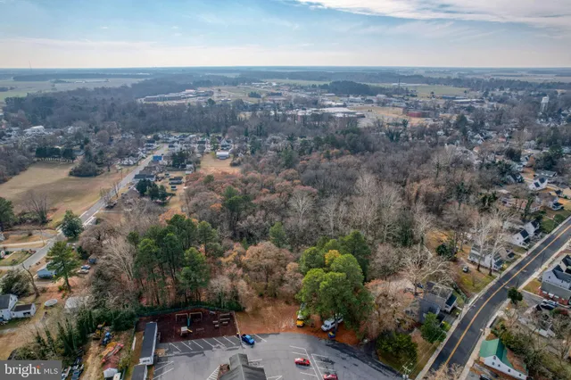 an aerial view of a city