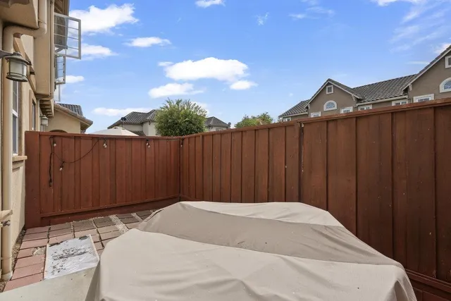 a backyard of a house