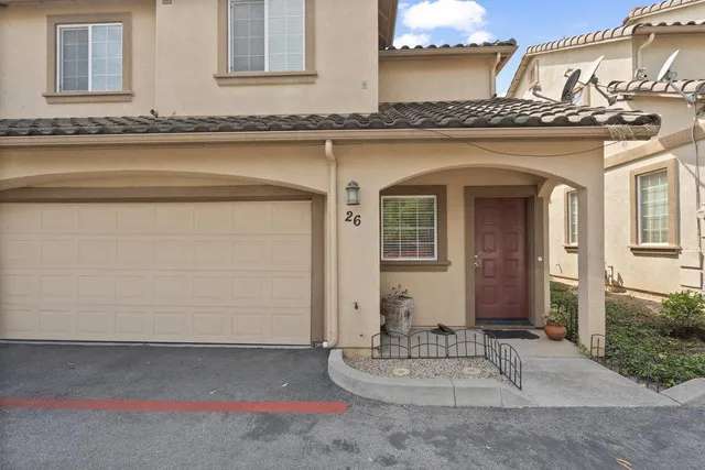 a view of a entryway front of a house