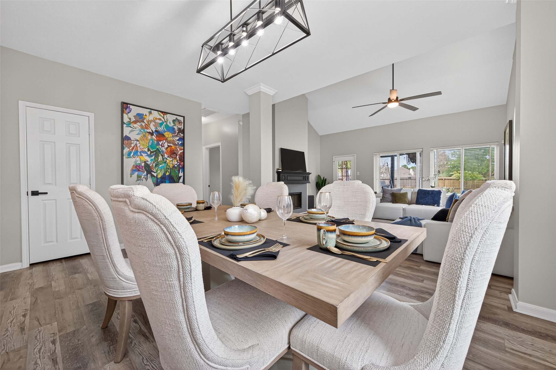 16902 Canyon Ridge Drive Spring, TX 77379 - Photo 6 of 43 a living room with furniture and wooden floor