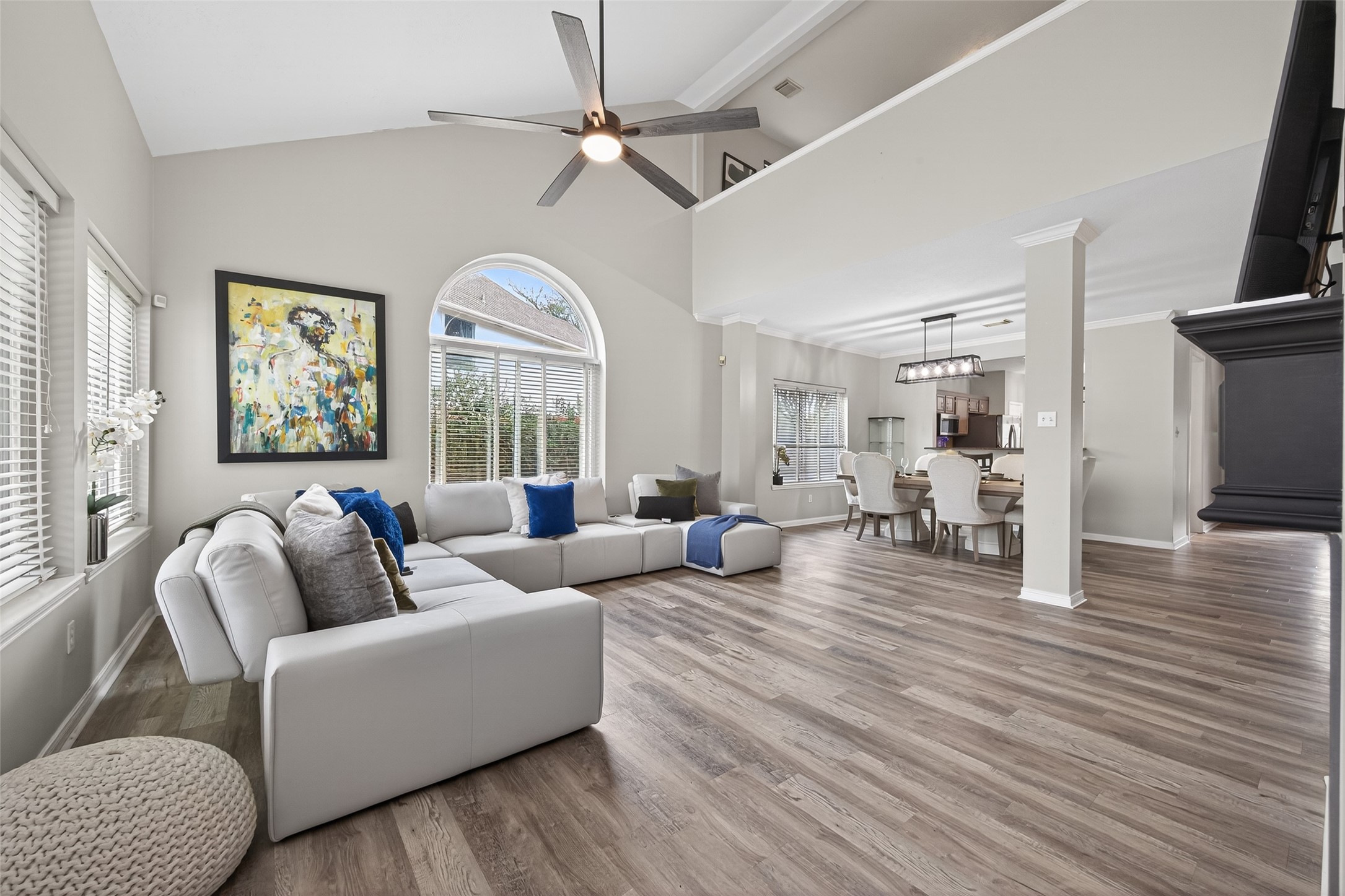 16902 Canyon Ridge Drive Spring, TX 77379 - Photo 9 of 43 a living room with furniture and a large window