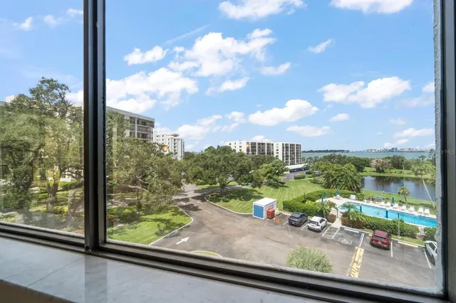 a view of a city from a window
