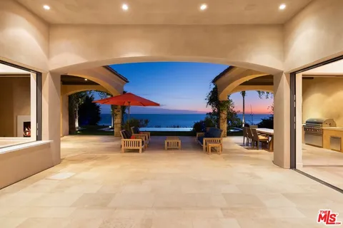 a view of an ocean and beach