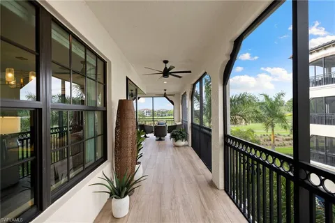 a view of a balcony