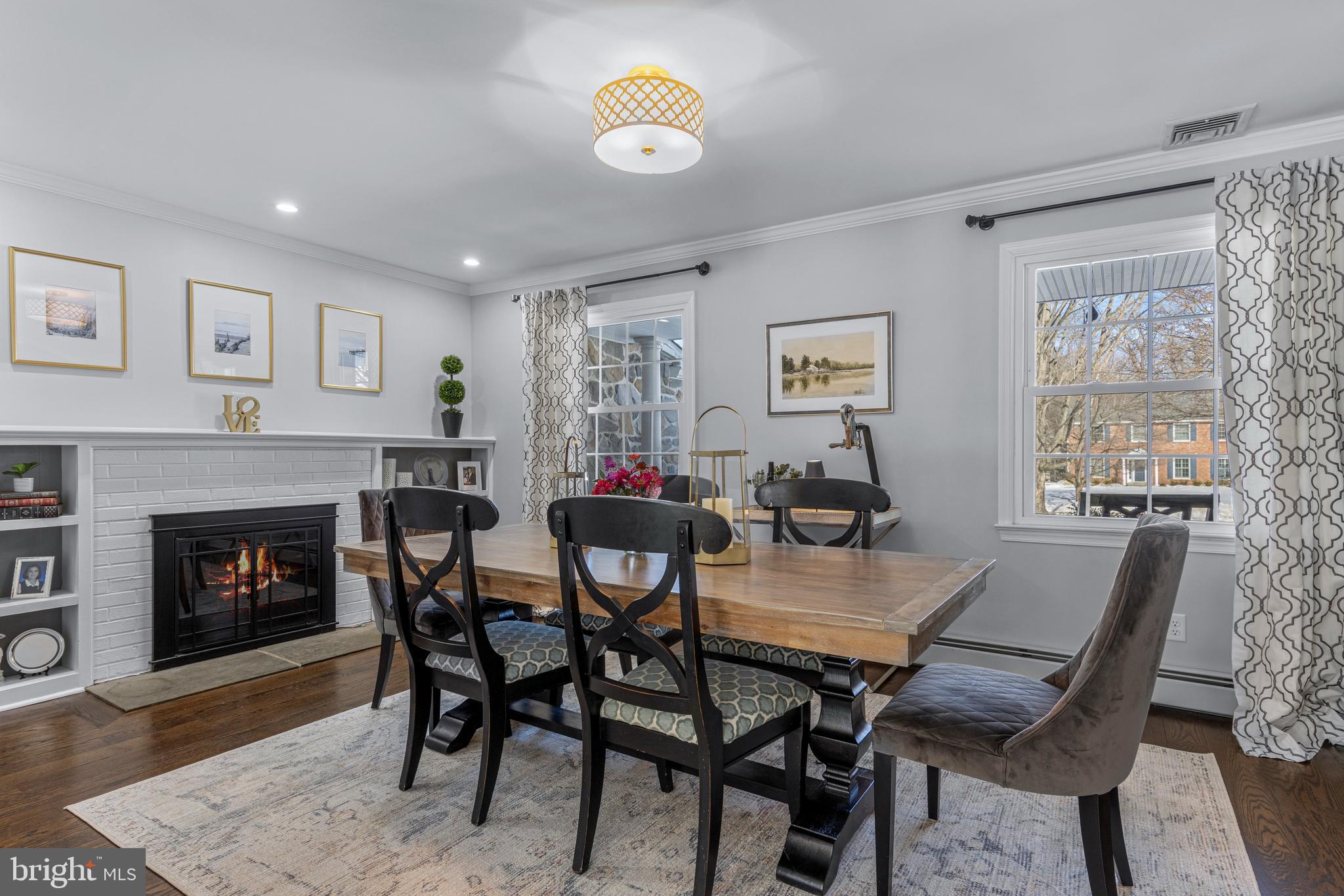 1012 Waltham Road Berwyn, PA 19312 - Photo 30 of 55 a view of a dining room with furniture window and wooden floor