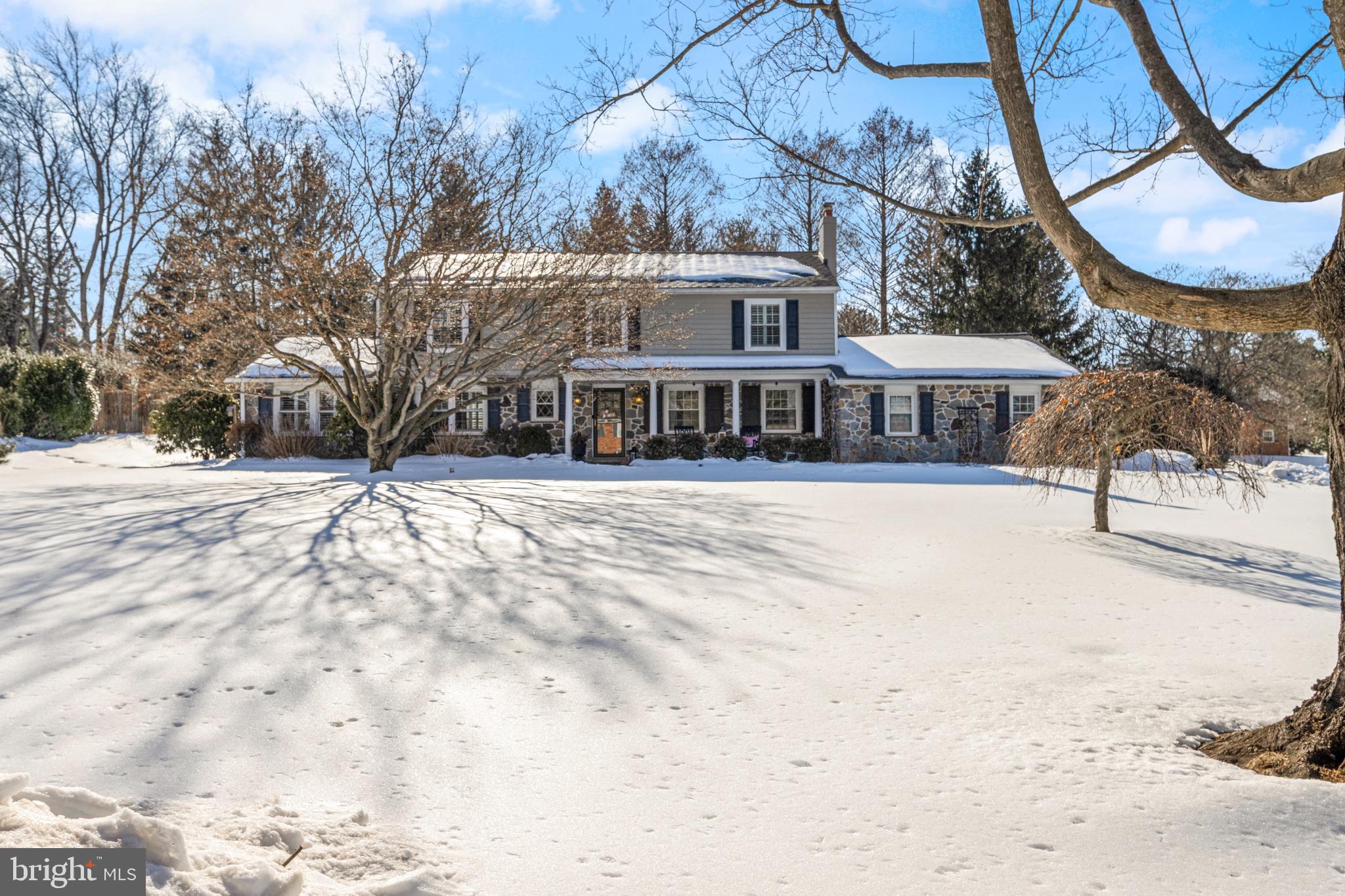 1012 Waltham Road Berwyn, PA 19312 - Photo 3 of 55 a view of a house with a snow in the yard