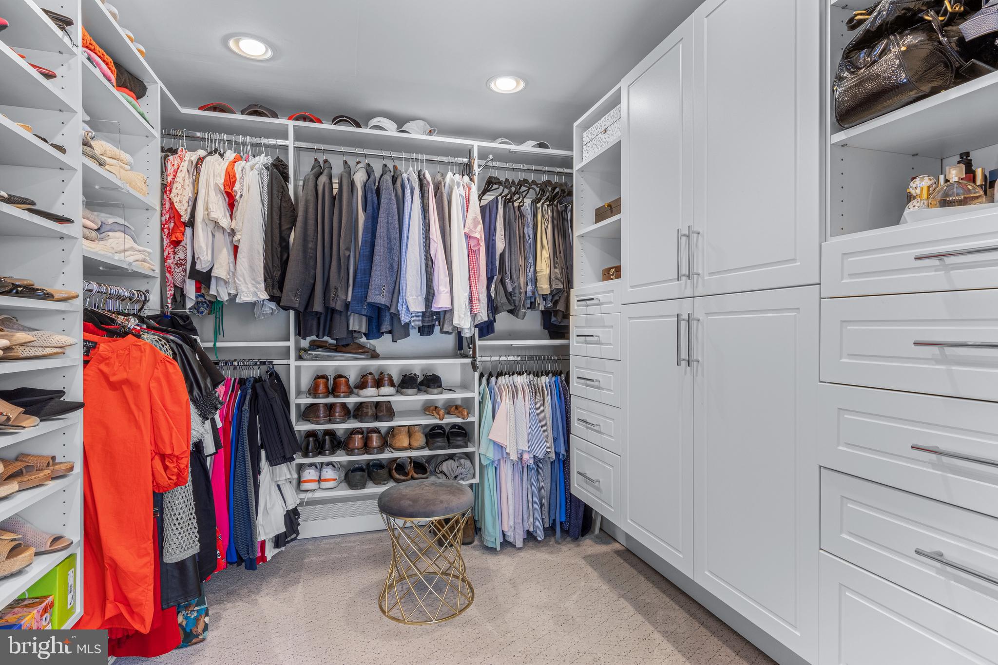 1012 Waltham Road Berwyn, PA 19312 - Photo 43 of 55 a view of walk in closet with clothes and shoes