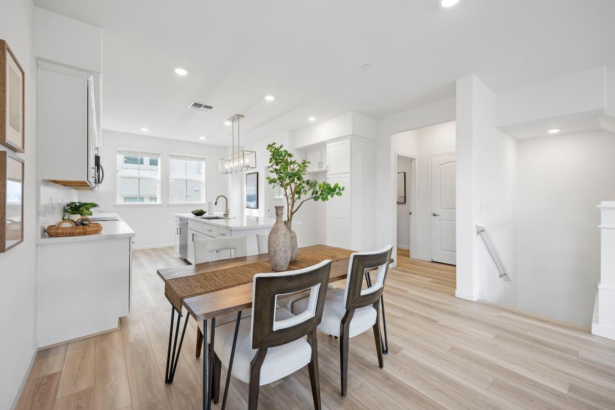 3775 Castro Valley Boulevard Castro Valley, CA 94546 - Photo 18 of 35 a view of a dining room with furniture and wooden floor