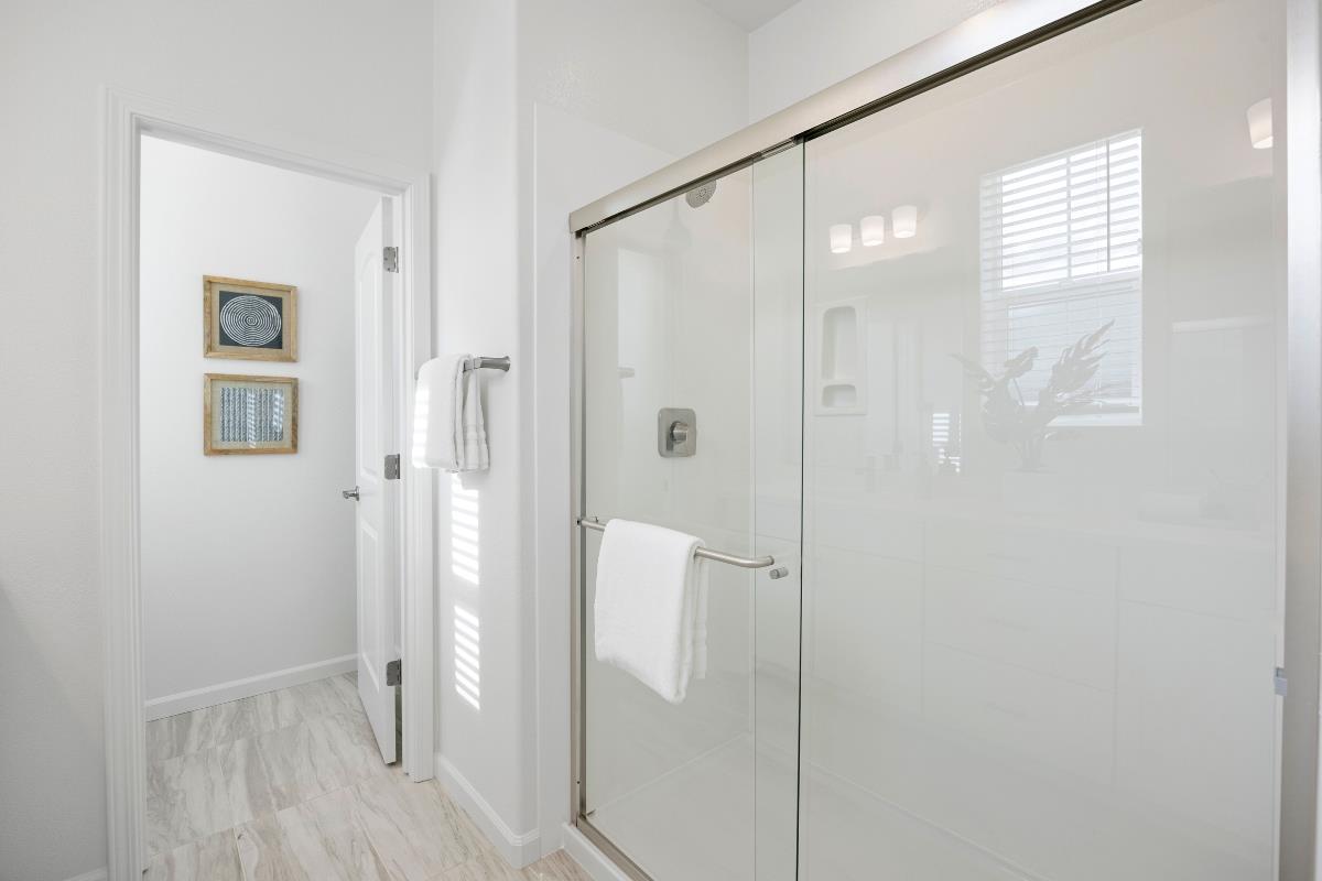 3775 Castro Valley Boulevard Castro Valley, CA 94546 - Photo 27 of 35 a bathroom with a shower and a glass door