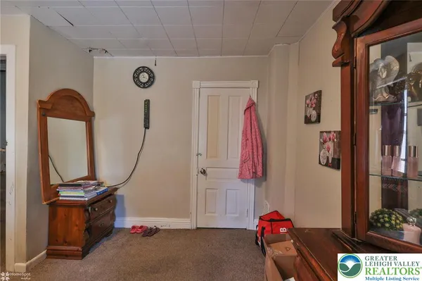 a view of room with furniture