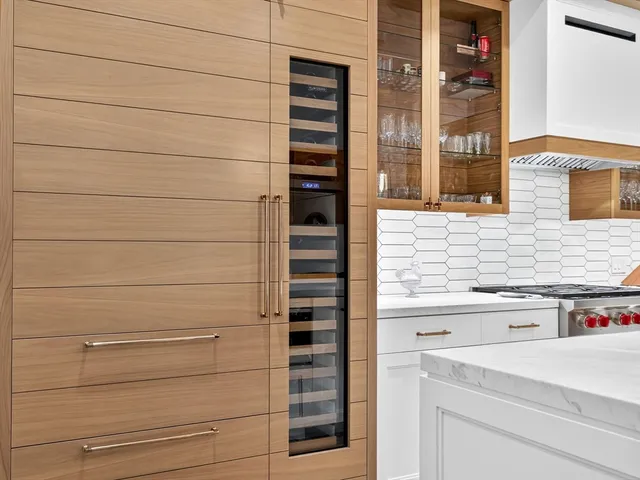 a close up view of a closet