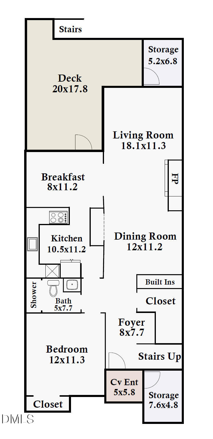83 Stoneridge Road Durham, NC 27705 - Photo 50 of 51 83 Stoneridge Rd Floor Plan Image1 (1)