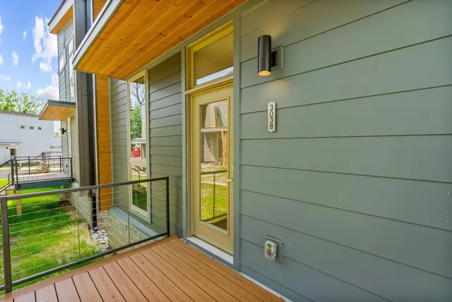 a view of front door of house