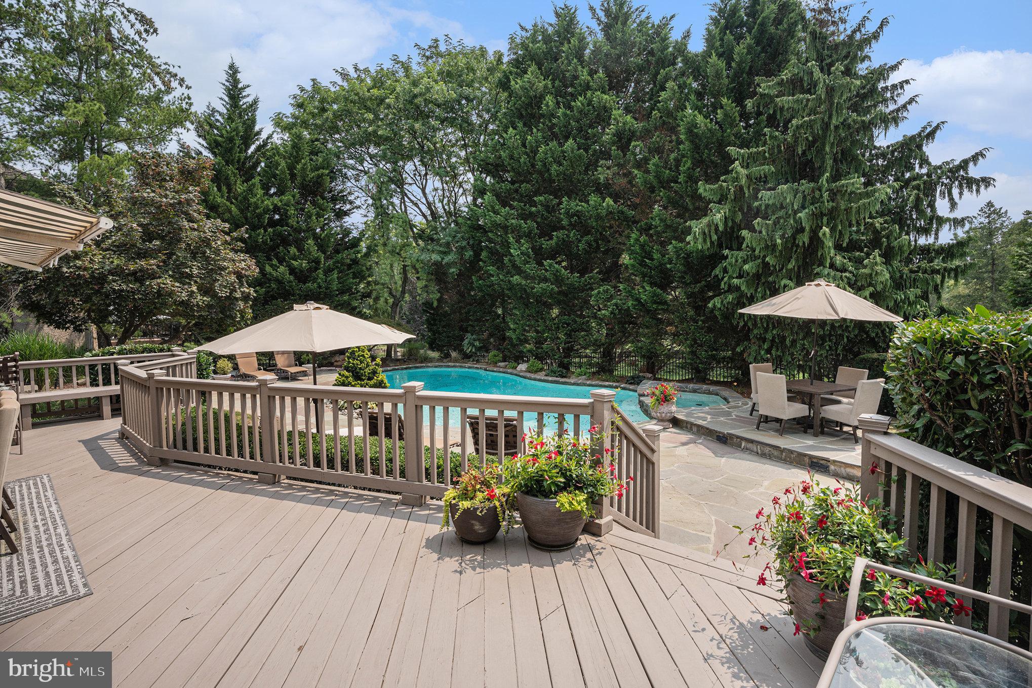 804 Redgate Road Dresher, PA 19025 - Photo 39 of 45 Deck and pool area
