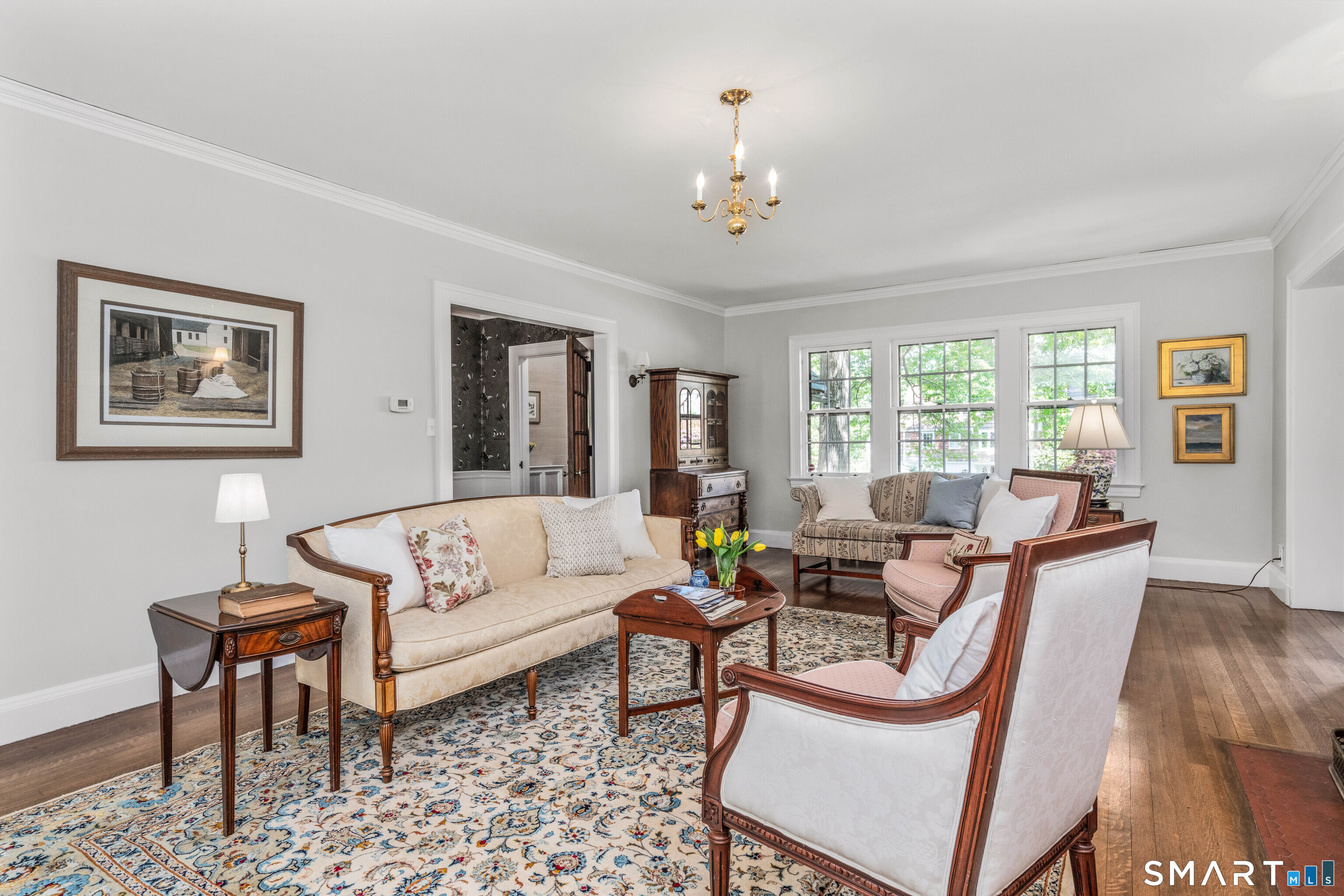7 Fernwood Road West Hartford, CT 06119 - Photo 6 of 40 a living room with furniture and a large window