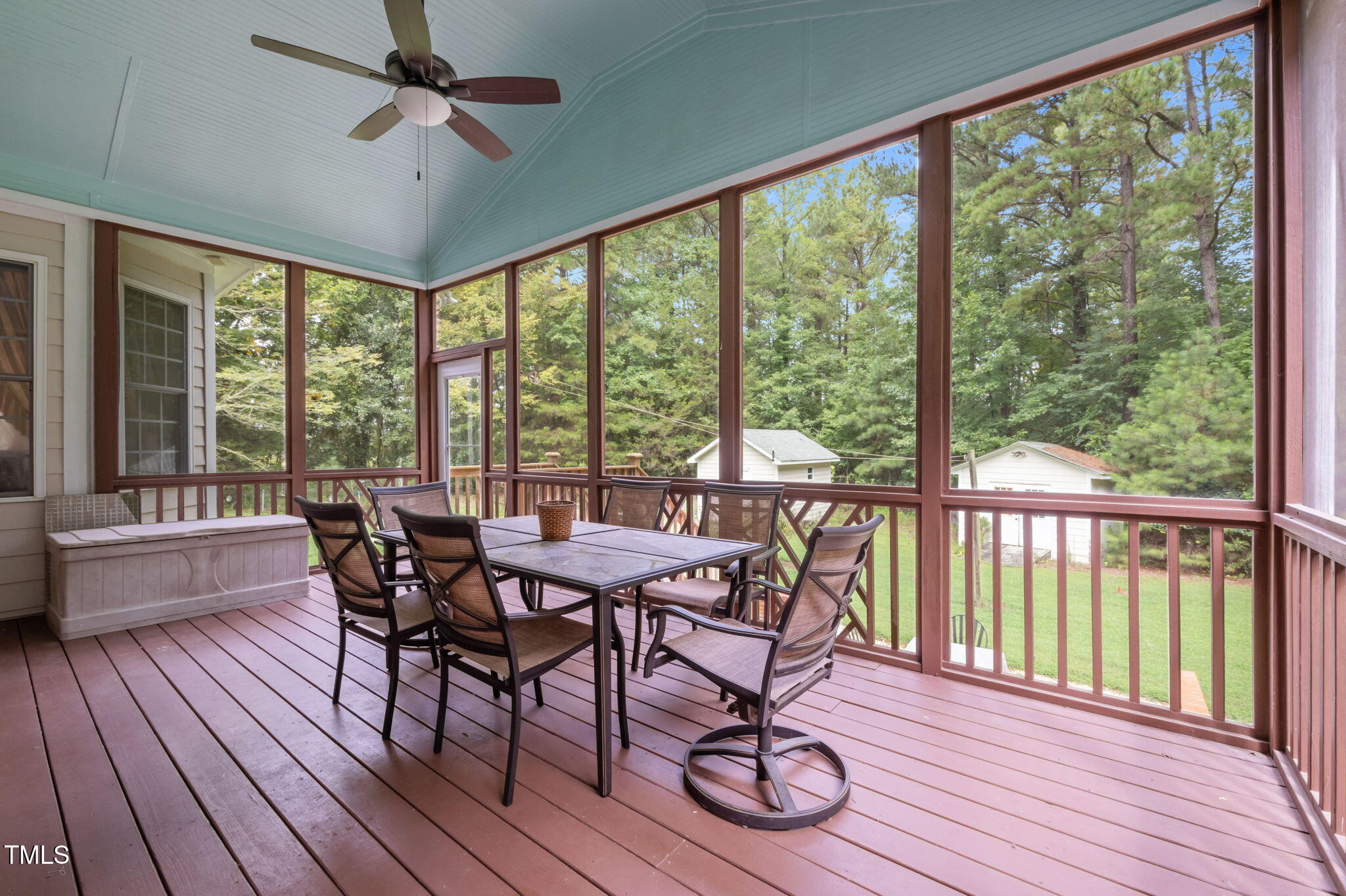 9 Piney Grove Road Bahama, NC 27503 - Photo 26 of 33 a view of a dining room with furniture window and wooden floor