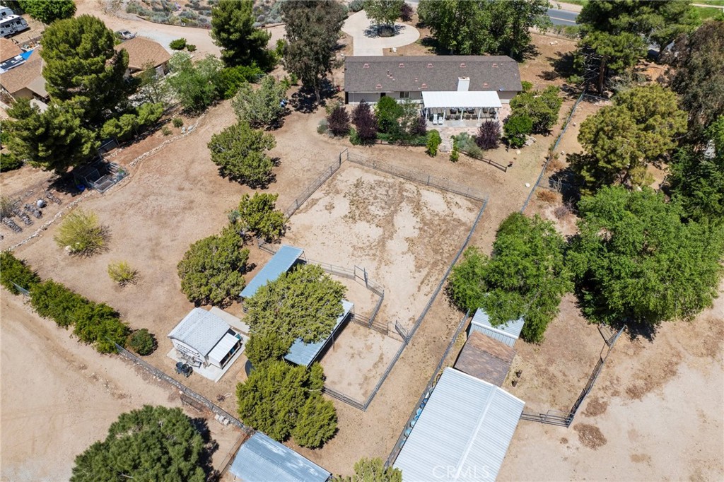 2532 Briar Glen Road Acton, CA 93510 - Photo 40 of 48 an aerial view of a house with a yard and garden