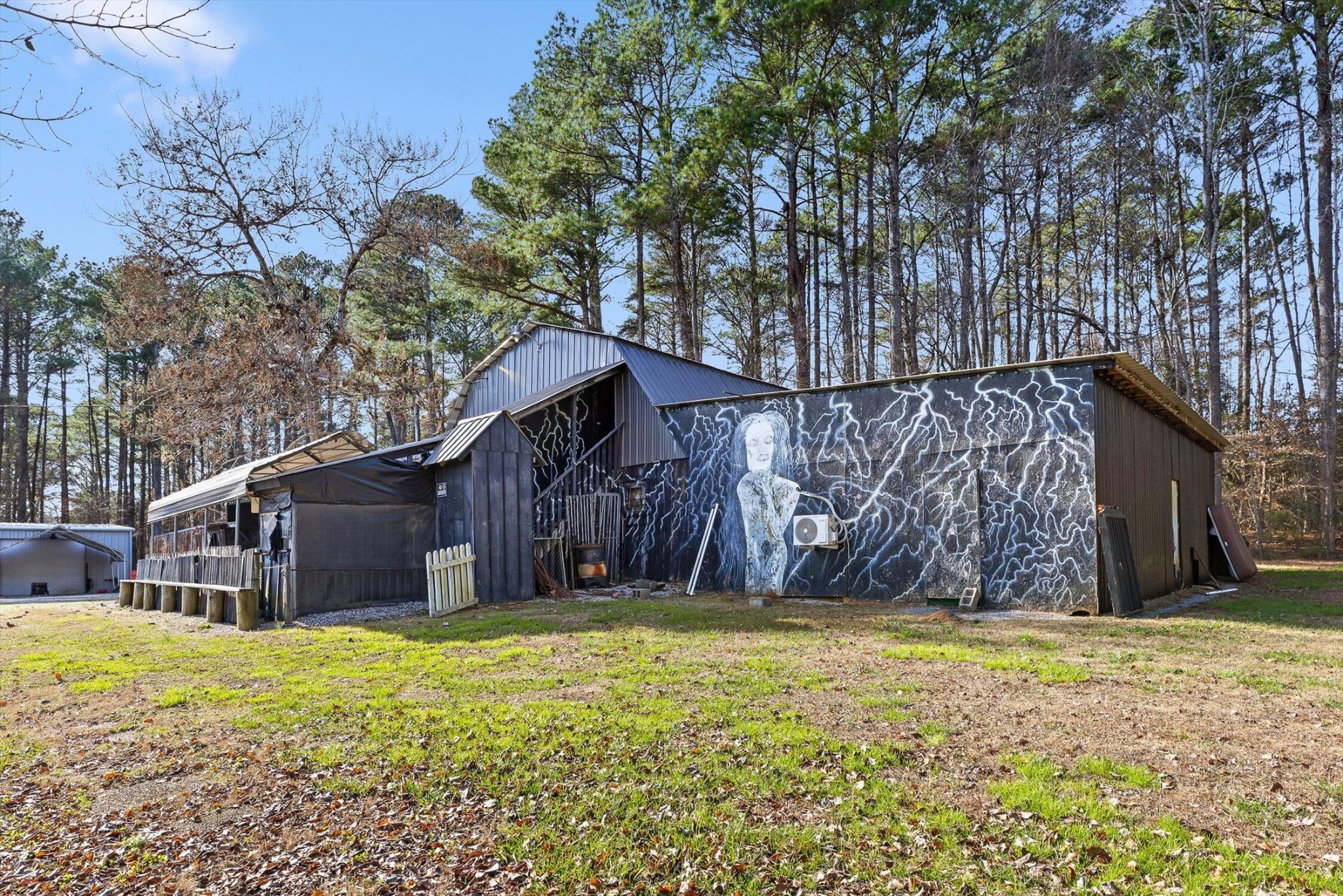 5017 McDonald Road McDonald, TN 37353 - Photo 33 of 52 a view of a backyard with a small cabin