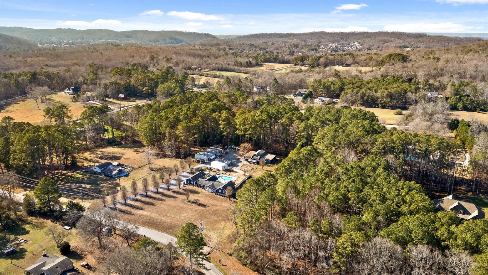 5017 McDonald Road McDonald, TN 37353 - Photo 47 of 52 a view of a city with mountains in the background
