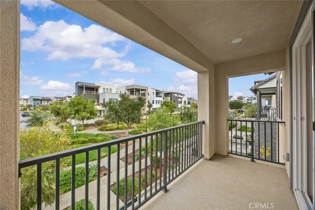 a view of balcony with city view