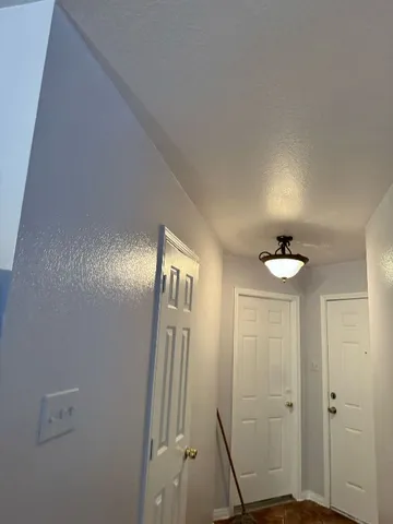 a close view of closet