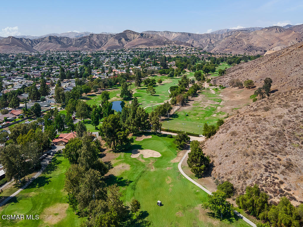 5218 Indian Hills Drive Simi Valley, CA 93063 - Photo 39 of 44 an aerial view of a golf course with parking space