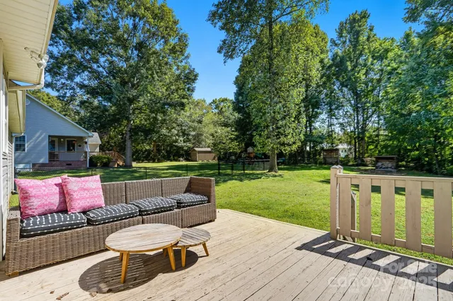 a view of deck with furniture